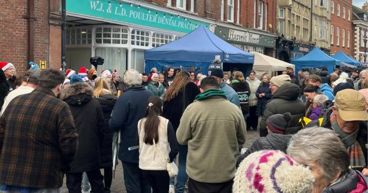 The Saints Ipswich street market attended by crowds