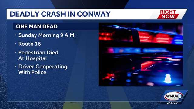 Man fatally struck by vehicle on Route 16 in North Conway