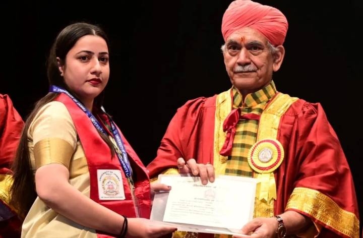 LG Sinha addresses the Second Special Convocation of University of Jammu
