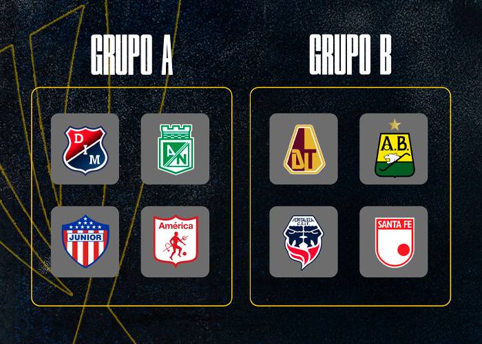 Así quedaron los grupos de los Cuadrangulares de la Liga Betplay 2025