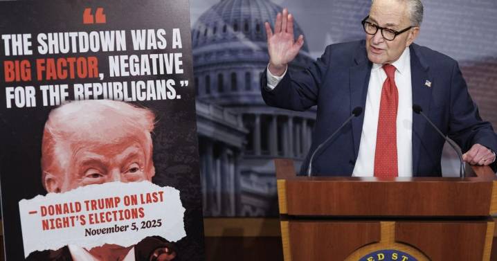 Democratic leaders fresh from election wins demand Trump meeting over shutdown