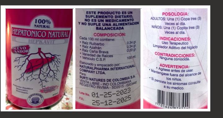 El Invima alerta sobre la falsificación de suplemento dietario que no se produce hace más de tres años