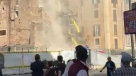 Colapsa parte de la Torre dei Conti durante obras de restauración en el centro histórico de Roma