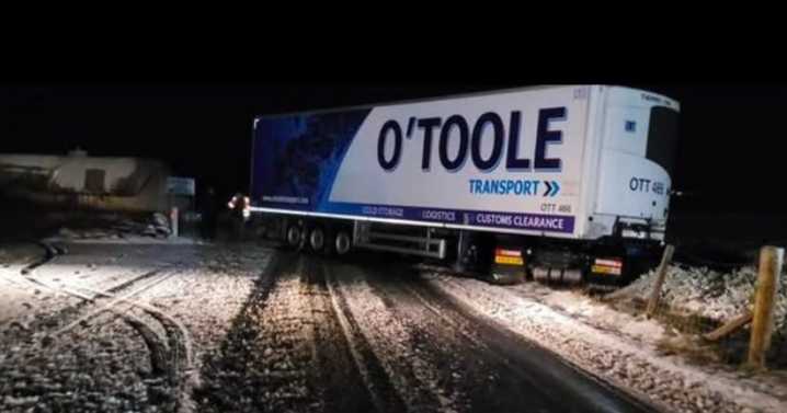 HGV jackknifes on notorious A9 as snow and ice warnings remain in place across country