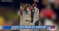 Violent brawl in downtown Shreveport