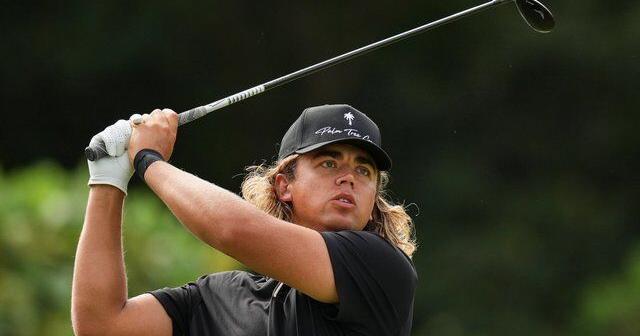 Garrick Higgo shoots 61 to match course record and take lead into final round in Mexico