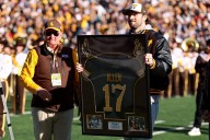 Bills QB Josh Allen’s No. 17 jersey retired by Wyoming