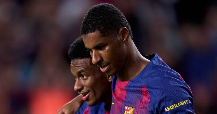Spanish media react as Marcus Rashford 'not happy' after Barcelona beat Elche