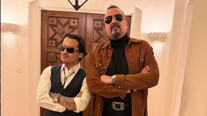 Pepe Aguilar sorprende con foto junto a su yerno Christian Nodal