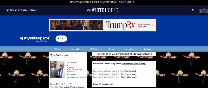 The White House Launches MySafeSpace, A Fascist's Safe Haven