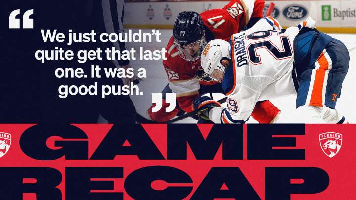 RECAP: Oilers 6, Panthers 3