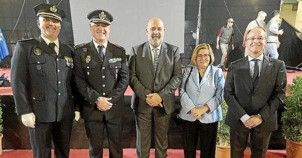 Multitudinaria diada de la Policía Local de Palma