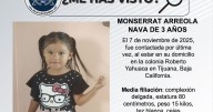 Se busca a Monserrat Arreola Nava de 3 años