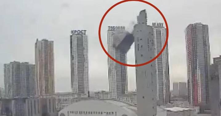 Columna colapsa durante demolición de antigua estación de esquí en Moscú; dos heridos