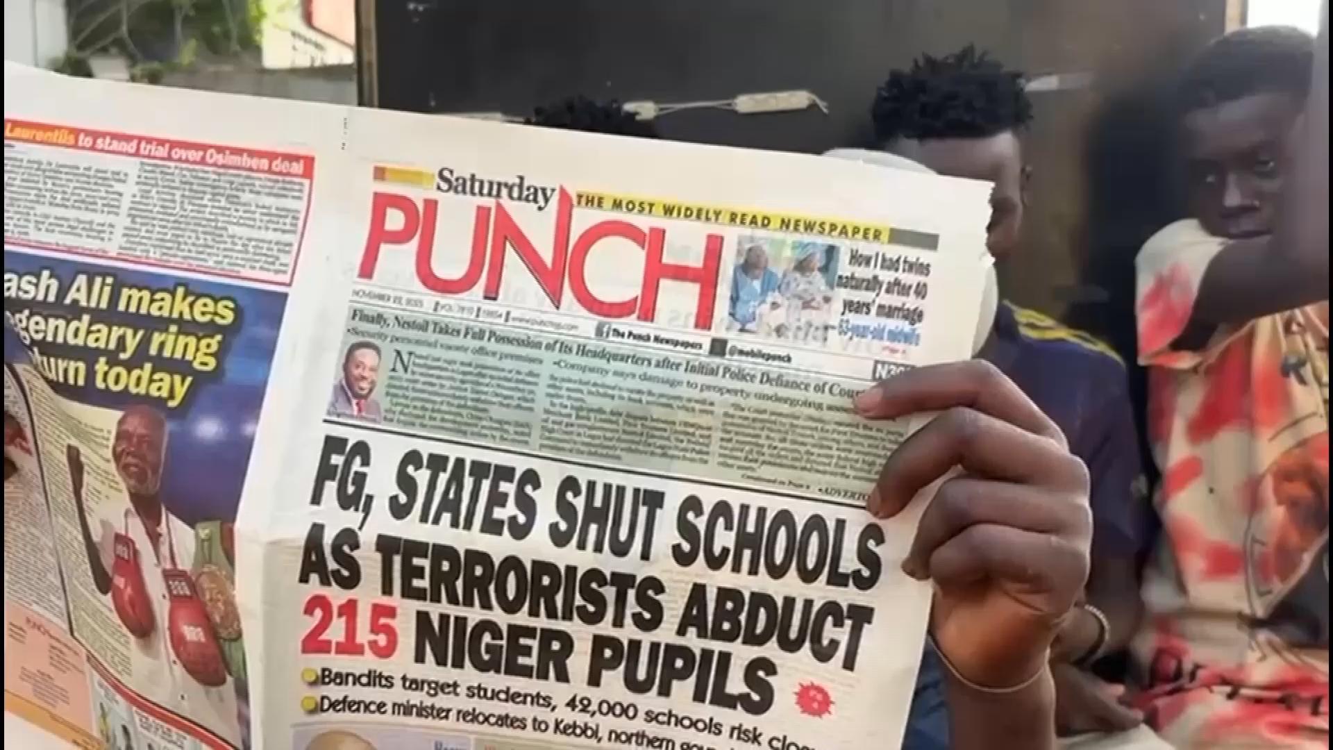 Nigerians voice concern following recent abduction of over 300 school children in Niger State