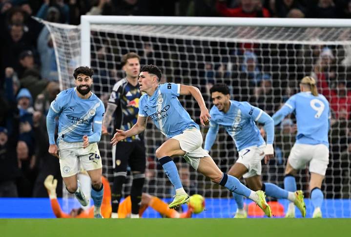 Man City 3-2 Leeds: Phil Foden double helps hosts escape an Etihad slip