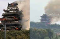 Se incendió un templo en China por uso inapropiado de inciensos y velas