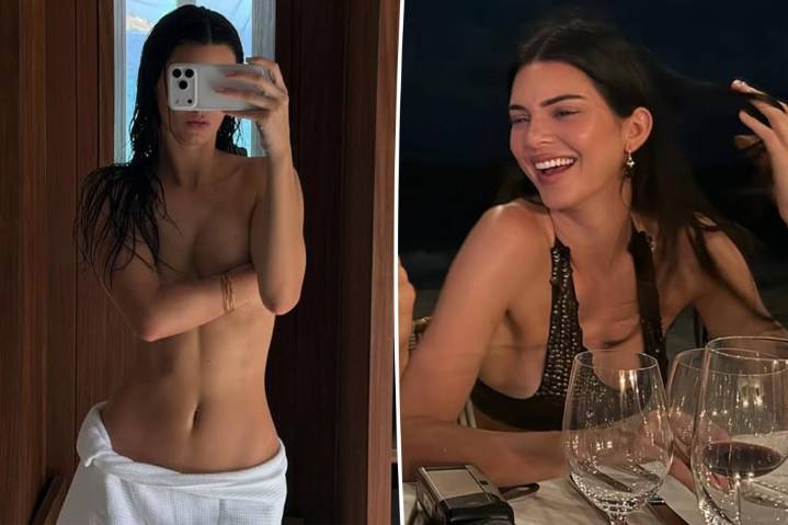 Kendall Jenner ditches clothes on the beach in 30th birthday photos