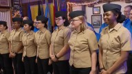 Naval Station Great Lakes recruits treated to Thanksgiving meal