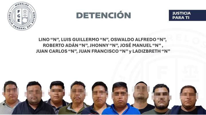 Detienen a nueve personas frente a la Fiscalía de Morelos tras detonaciones en locales del bulevar Apatlaco