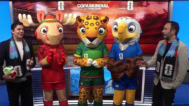 Mascotas de la Copa Mundial de la FIFA 2026 visitan Telemundo 48