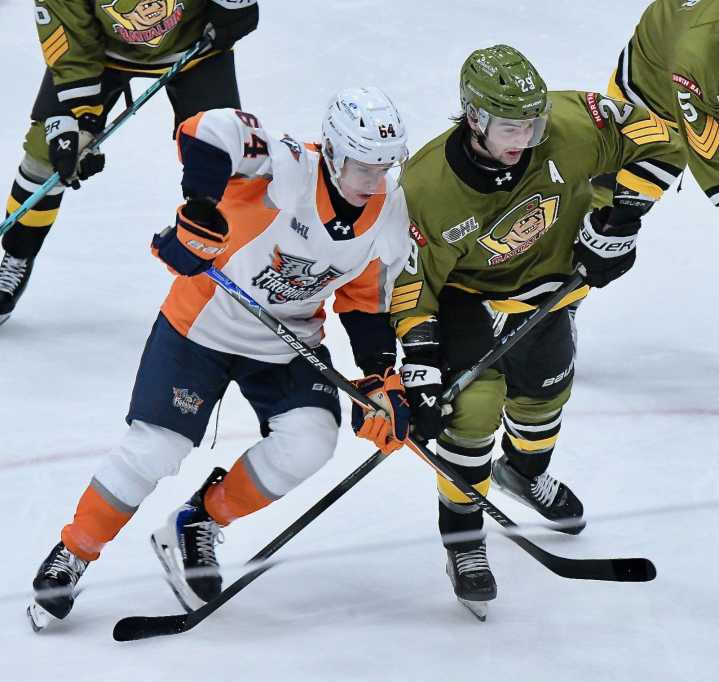 Flint scorches North Bay Battalion 9-3 scoring 7 times in 2nd period