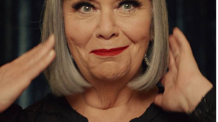 Dawn French wears £65 sparkly mini dress in the new M&S Christmas ad