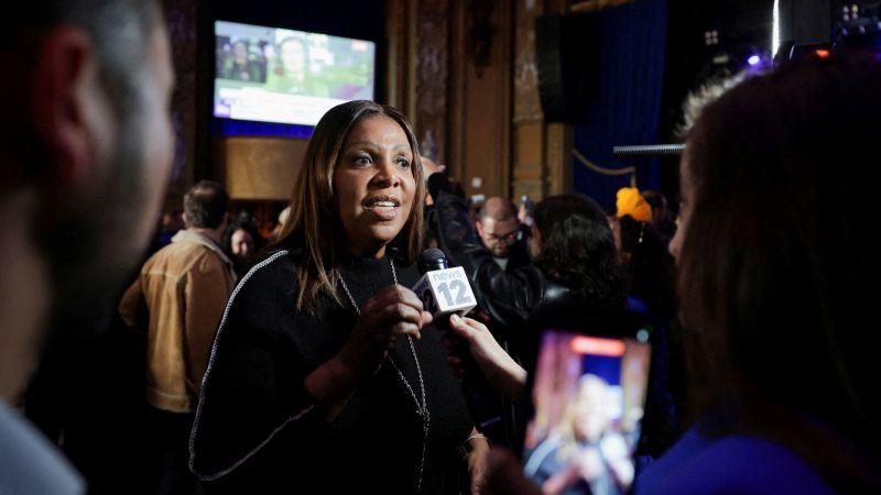 Letitia James says charges against her stem from ‘illegal and unethical behavior’ by Trump administration