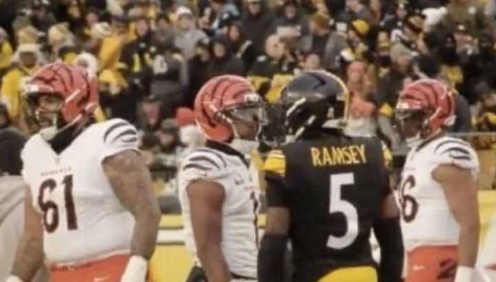 NFL suspende a Ja'Marr Chase, de los Bengals, por escupir a Jalen Ramsey, de los Steelers (Video)