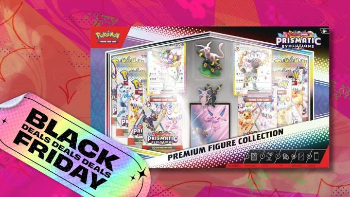 Pokémon TCGs Prismatic Evolutions Premium Figure Collection is near-market value in the Amazon Black Friday sale