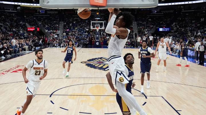 Jokic's triple-double and Watson's career-high 32 points push the Nuggets past the Pelicans, 125