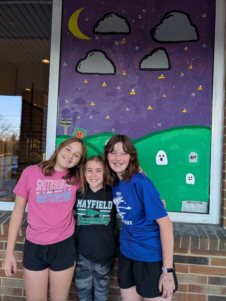 Winners named in the 2025 Mayfield Village Recreation Department’s Halloween Window Painting Contest