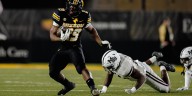 Missouri’s Ahmad Hardy leads the way on the ground to take down Mississippi State