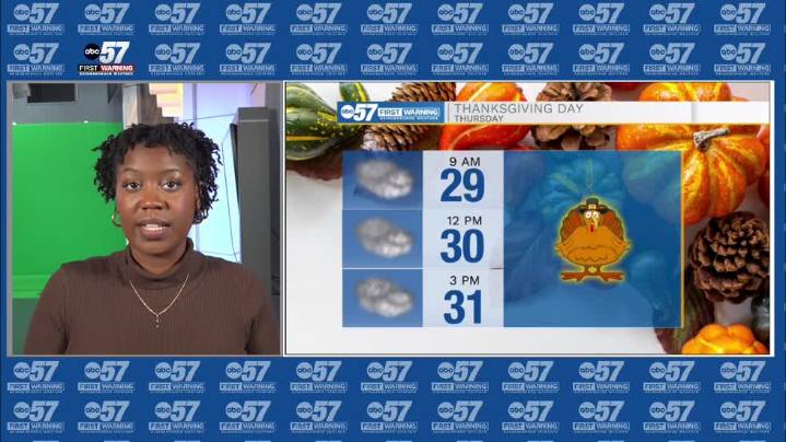 Quiet and cold Thanksgiving, Widespread snow this weekend