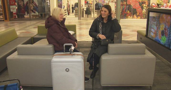 2 women from England like Black Friday in Boston so much they shop with empty suitcases. "We love the bargains."