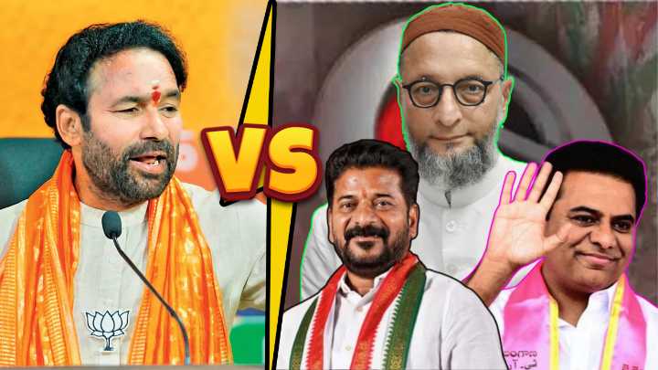 Kishan Reddy Slams ‘BRS-Congress-Majlis Trio’, Calls for Change in Jubilee Hills