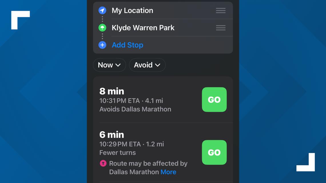 Apple Maps jumps the gun on the Dallas Marathon, impacting users' routes