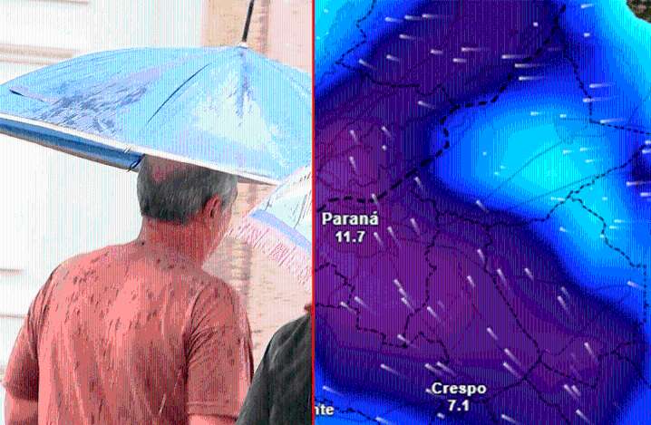 A qué hora llegan las tormentas a Entre Ríos: hay alerta naranja