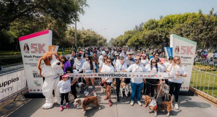 La VII Caminata con Perros Hush Puppies 5K se realizará este domingo 16 en San Borja
