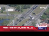 Deputies: 6-year-old killed, her mother and brother hospitalized after family hit in Tampa crosswalk