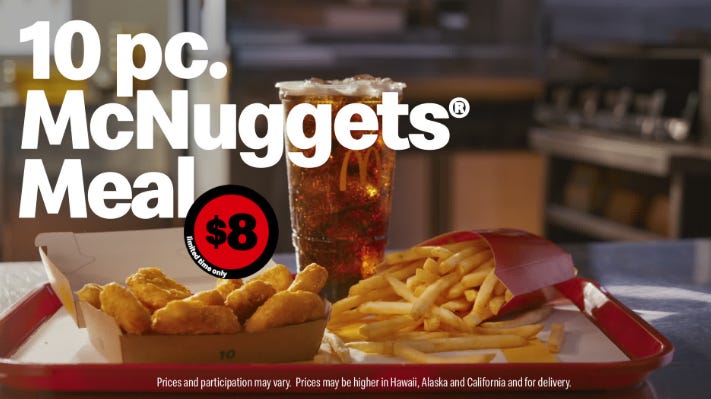 McDonalds adds more Extra Value Meals to its menu