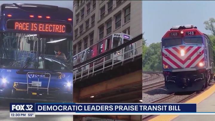 Illinois Dems celebrate $1.5B transit investment for Chicago area