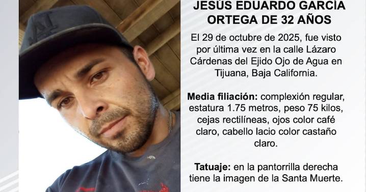 Se busca a Jesús Eduardo García Ortega de 32 años de edad