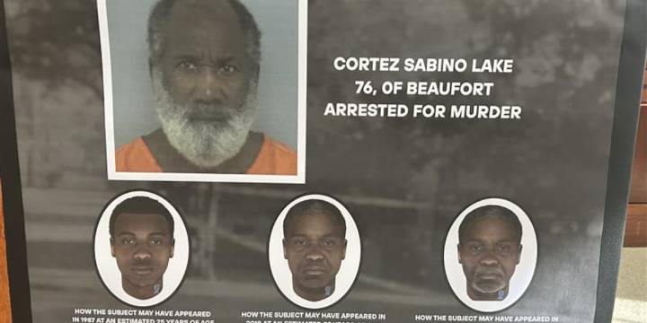 Mugshot, details released for suspect charged in 1987 Beaufort cold case
