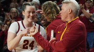 Iowa State's Addy Brown on her triple-double and last rebound to secure it