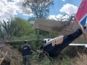 Cayó una avioneta con 140 kilos de cocaína en Salta: video revela el momento del accidente