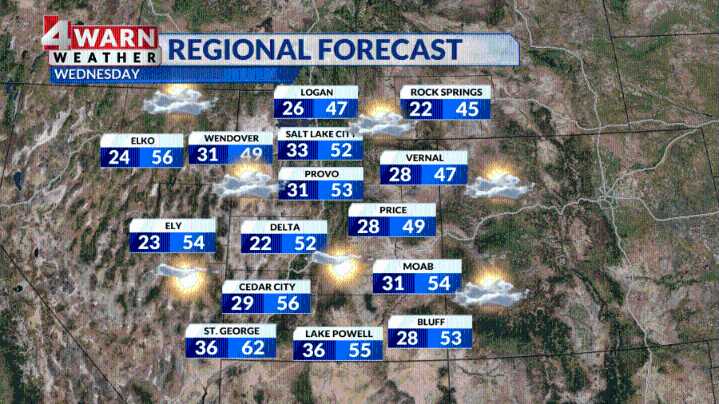 High pressure takes control for the remainder of Thanksgiving week