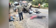 Fatídica volcadura en Teotitlán de Flores Magón deja dos muertos