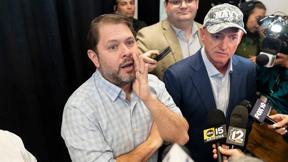 Shutdown deal doesn't suit Arizona Democrats Mark Kelly, Ruben Gallego