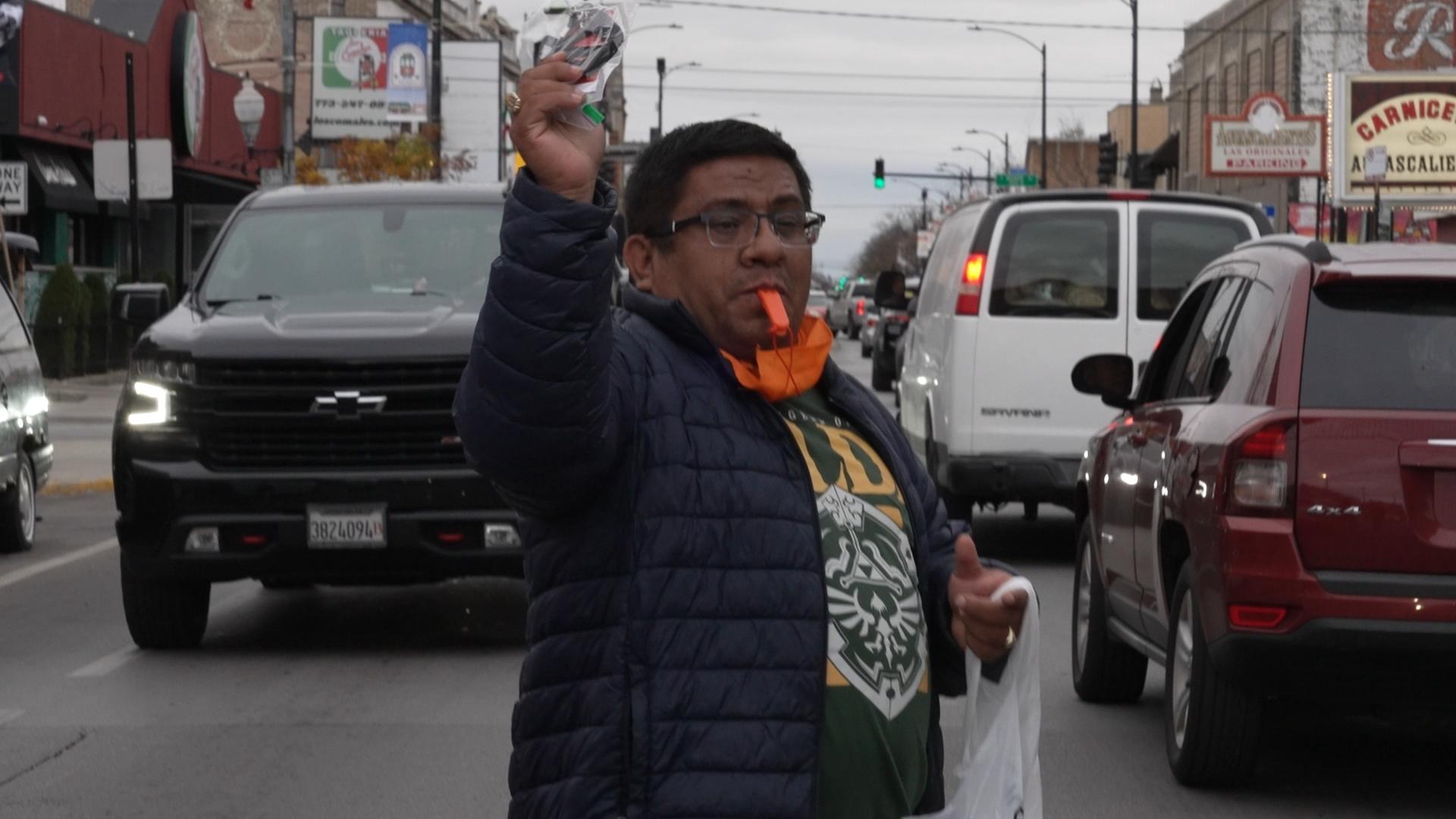 Whistles serve as sound of resistance to Chicago immigration crackdown